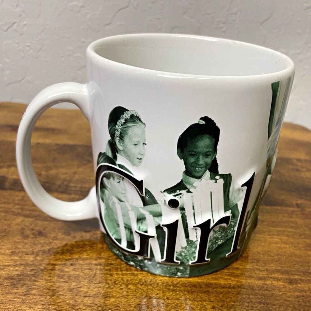 Girl Scouts Guides World Trefoil Ceramic Coffee Mug Tea Cup Since 1912 2006